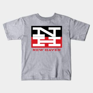 New Haven Railroad 1954 Tricolor Logo With Name Kids T-Shirt